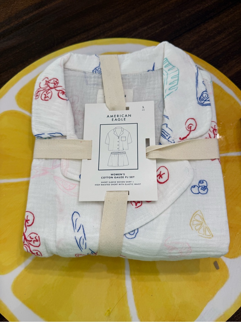AE Cotton Gauze Short-Sleeve PJ Set
100% Cotton - Picture 4 of 5